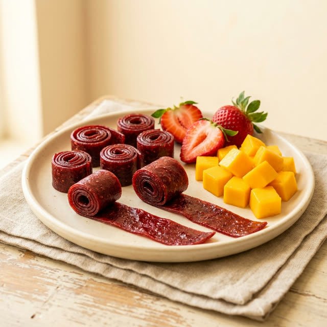 Strawberry fruit strips